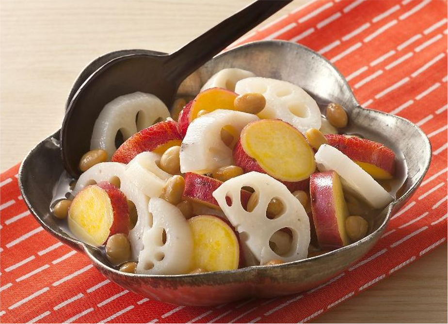 根菜とお豆のマリネ